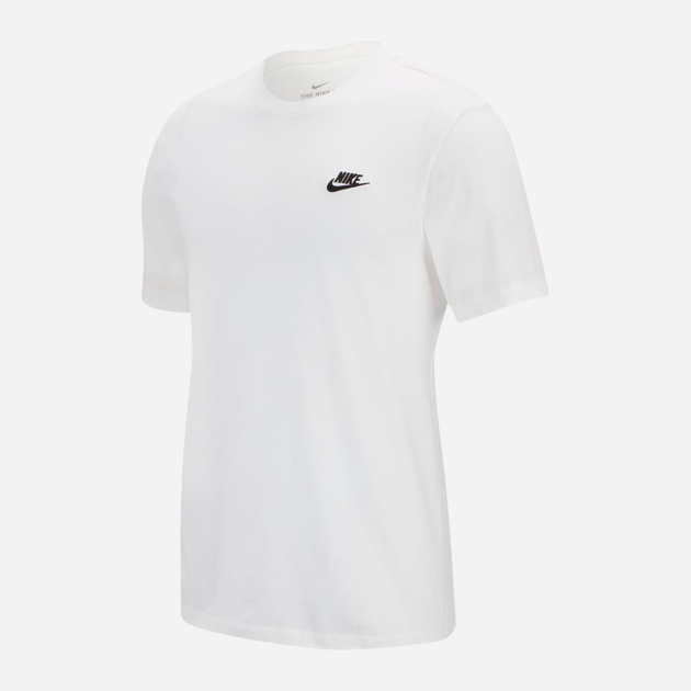 Koszulka męska bawełniana Nike M Nsw Club Tee AR4997-100 2XL Biała (191888618347) - obraz 4