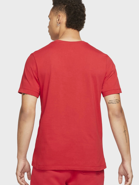 Футболка хлопковая длинная мужская Jordan M J Jumpman Emb Ss Crew DC7485-687 M Червона (195238739539) - зображення 2