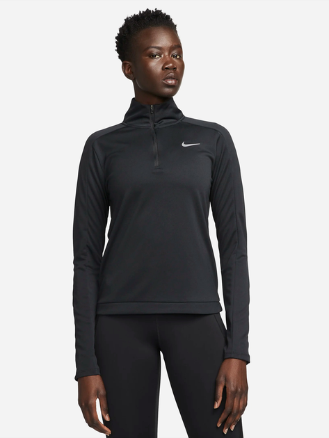 Bluza sportowa damska bez kaptura Nike W Nk Df Pacer Hz DQ6377-010 M Czarna (196149009353) - obraz 1