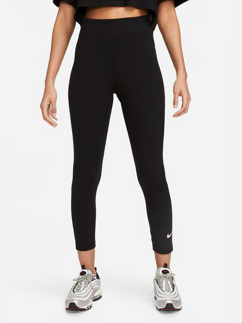 Legginsy sportowe damskie 7/8 Nike W Nsw Nk Clsc Hr 7/8 Tight Lbr DV7789-010 S Czarne (196153414679) - obraz 1