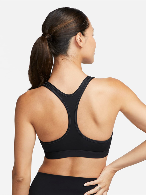 Спортивний топ для фітнесу жіночий Nike W Nk Swsh Lgt Spt Bra DX6817-010 XS Чорний (196608848066) - зображення 2