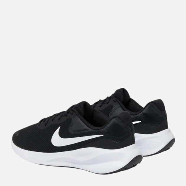 Чоловічі кросівки для бігу Nike Revolution 7 FB2207-001 43 (9.5US) Чорний/Білий (196969194413) - зображення 4