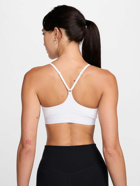 Спортивний топ для фітнесу жіночий Nike W Nk Df Indy Lgt Spt Bra FD1062-100 XS Білий (197593031372) - зображення 2
