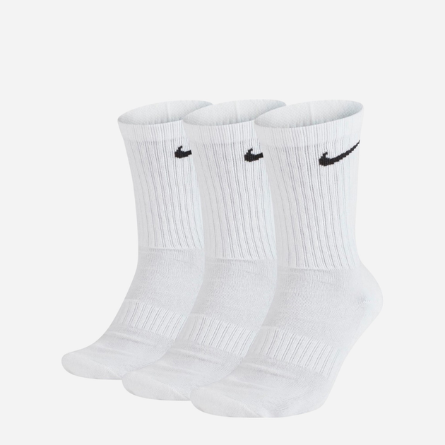 Zestaw skarpet męskich 3 pary Nike U Nk Everyday Csh Crw 3Pr 132 SX7664-100 38-42 (M) Biały (888407233876) - obraz 1