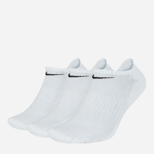 Набір чоловічих шкарпеток 3 пари Nike U Everyday Cush Ns SX7673-100 42-46 Білих (888408294524) - зображення 1