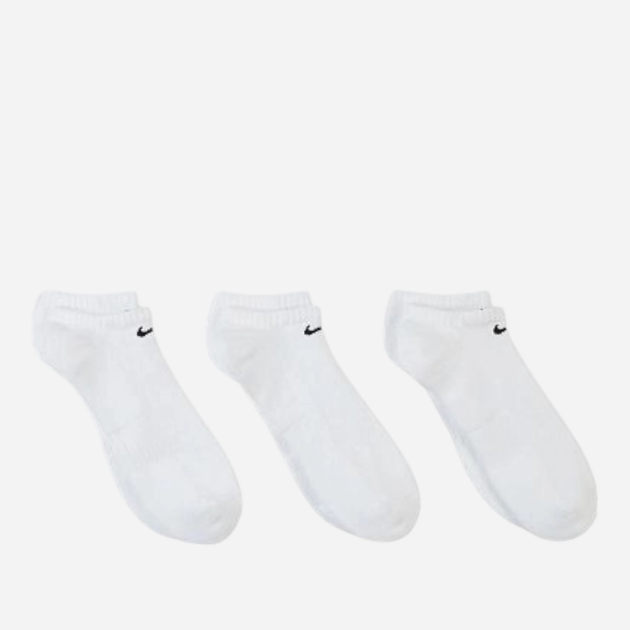 Набір чоловічих шкарпеток 3 пари Nike U Nk Everyday Cush Ns 3Pr 132 SX7673-100 38-42 (M) Білий (888408294517) - зображення 4