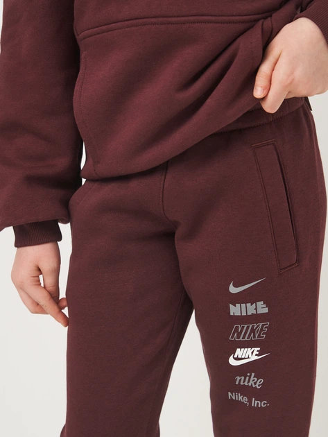 Детские теплые спортивные штаны-джоггеры на флисе для девочки Nike