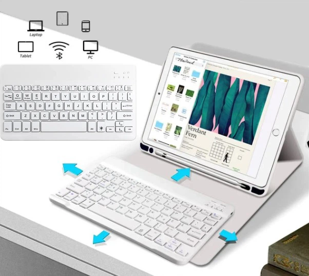 Чехол-клавиатура для планшета BeCover для Apple iPad Pro 13" M4 2024 с креплением для стилуса Apple Pencil Gray (BC_713004) - Фото 2 Чехол-клавиатура для планшета BeCover для Apple iPad Pro 13" M4 2024 с креплением для стилуса Apple Pencil Gray (BC_713004) - изображение 2