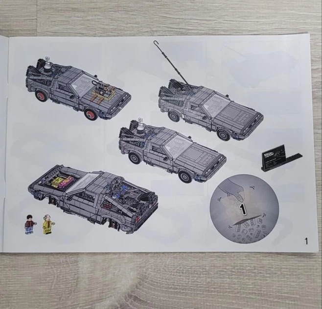 Конструктор DeLorean DMC-12 1872 детали Де Лориан Машина времени из фильма назад в будущее (10300) - изображение 12