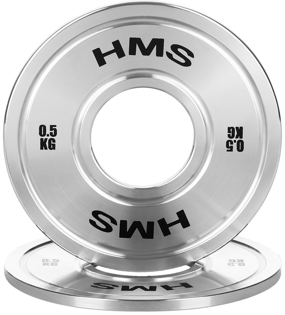 Talerz olimpijski HMS TOS05 kalibrowany stalowy 0.5 kg (5907695511727) - obraz 3