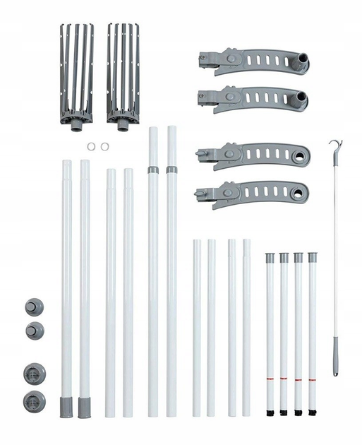 Teleskopowy wieszak na ubrania Wenko HERKULEX FLEX z regulowanymi wymiarami 165-300 x 116-190 x 36 cm (4008838242087) - obraz 3