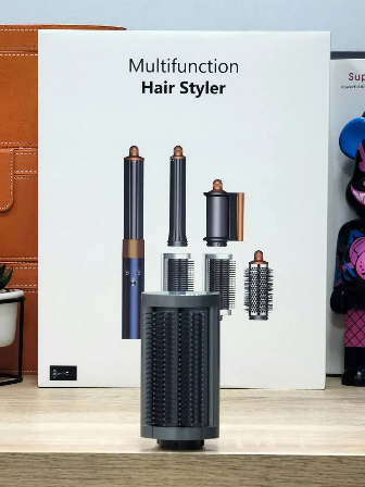 Мультистайлер Multifunction Hair Styler для завивки и выпрямления 6 насадок 1300 Вт / Фен-щетка для укладки волос - изображение 5