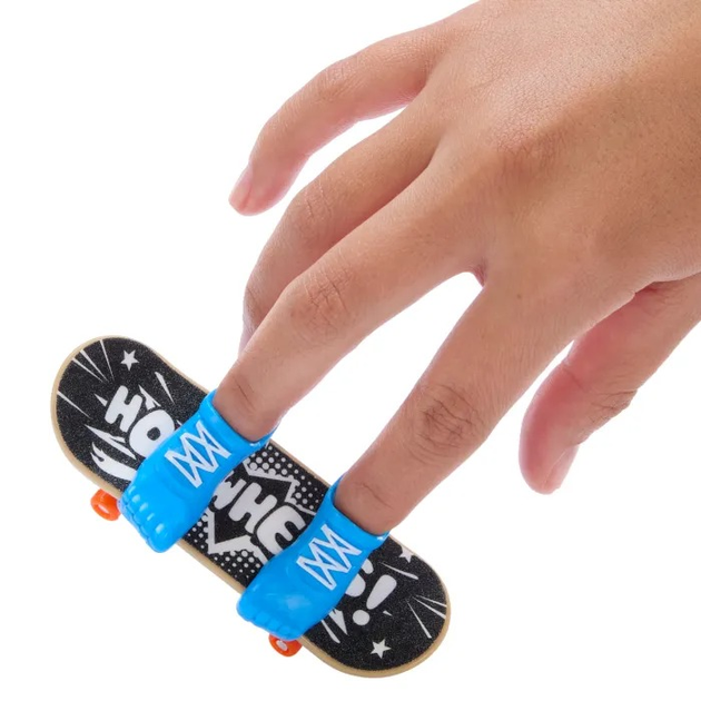 Іграшковий набір Hot Wheels Скейтборд COMICALLY COOL + взуття для керування пальцями HVK02 (0194735206155) - зображення 4