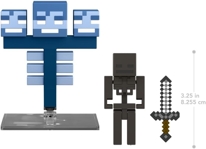 Фігурки Mattel Minecraft Deluxe Wither & Wither Skeleton HTL91 (0194735193752) - зображення 6