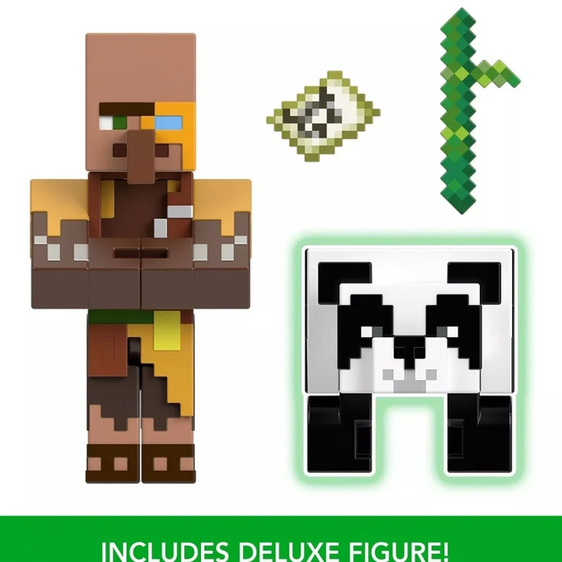 Figurki Mattel Minecraft Deluxe Jungle Cartographer & Panda HTL89 (0194735193745) - obraz 7