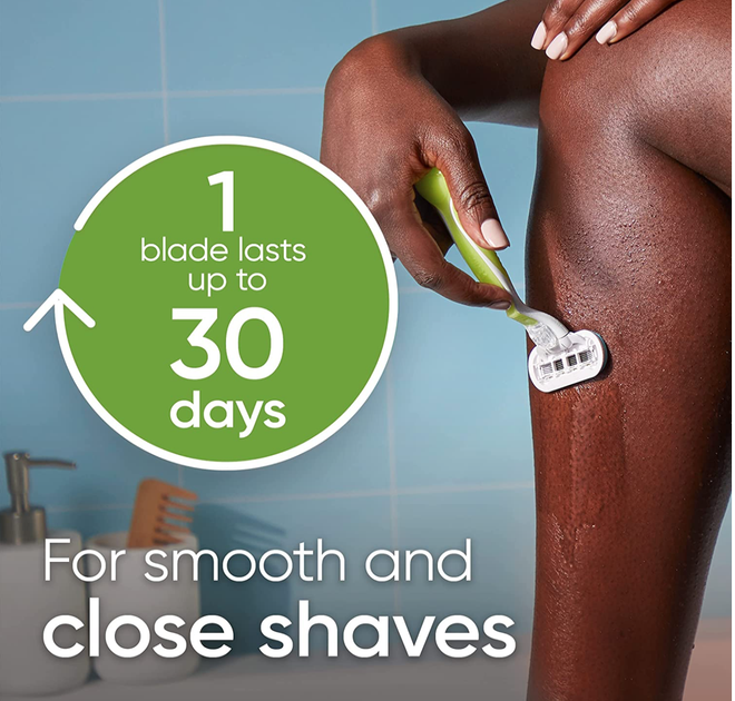 Сменные катриджи Gillette Venus Deluxe Smooth Sensitive 5 лез 8шт/уп - Фото 10 Сменные катриджи Gillette Venus Deluxe Smooth Sensitive 5 лез 8шт/уп - изображение 10