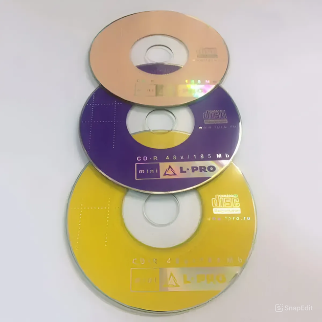 Диск CD-R mini L-Pro 185 Mb 48Х, упаковка из 10 дисков в коробках Slim Box - изображение 4