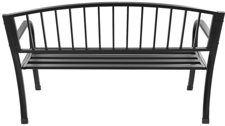 Садова лавка ModernHome by Multistore зі спинкою Black (5904265074149)   - зображення 5