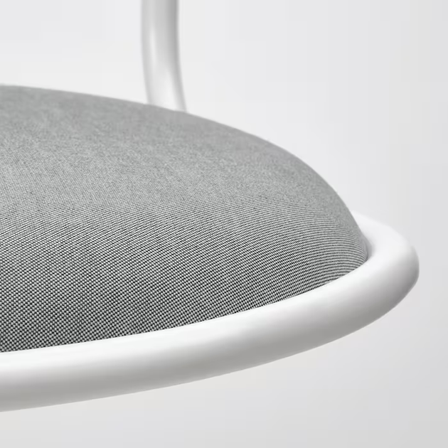 Компьютерное кресло ORFJALL IKEA 494.160.12 белый / серый - Фото 2 Компьютерное кресло ORFJALL IKEA 494.160.12 белый / серый - изображение 2
