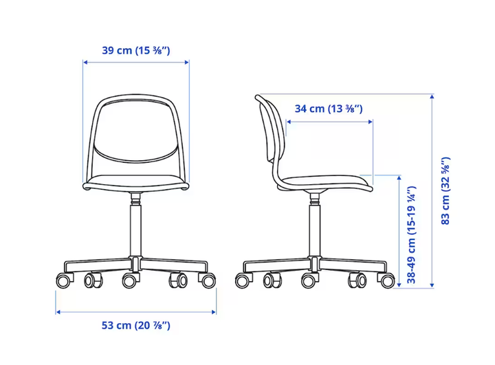 Детское компьютерное кресло ORFJALL IKEA 705.414.29 салатовый - Фото 3 Детское компьютерное кресло ORFJALL IKEA 705.414.29 салатовый - изображение 3