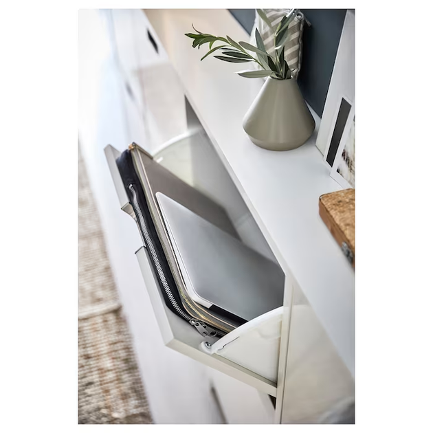 Тумба для обуви STALL 96x17x90 cm IKEA 605.302.66 белый - Фото 2 Тумба для обуви STALL 96x17x90 cm IKEA 605.302.66 белый - изображение 2