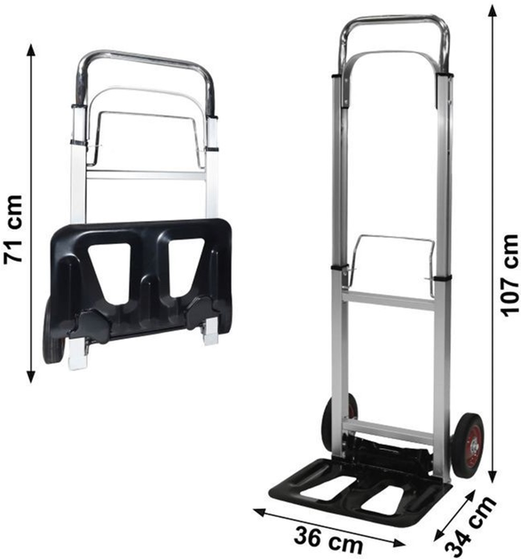 Wózek magazynowy ModernHome by Multistore składany H-003 90 kg (5904265080034) - obraz 8
