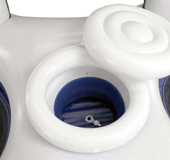 Koło-krzesło dmuchane plażowe Intex River Run Connect Lounge 243x157 cm 58837 (6941057458373) - obraz 4