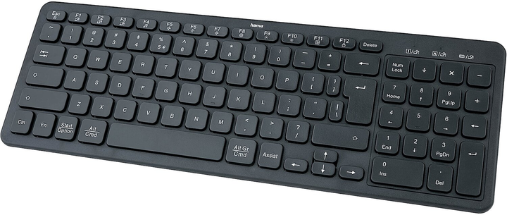Клавіатура бездротова Hama Multi-Device WK-300 Wireless/Bluetooth Black (4047443524157) - зображення 4