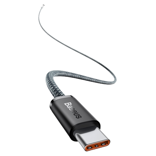 Кабель Baseus Dynamic Type-C to Type-C 100W 2M Серый (CALD000316) - Фото 2 Кабель Baseus Dynamic Type-C to Type-C 100W 2M Серый (CALD000316) - изображение 2