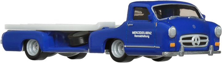 Машинка Mattel Hot Wheels Premium Car Culture Team Transport Mercedes-Benz 300SL & Mercedes-Benz '55 Blaues Wunder #70 1:64 HRV48 (0194735186242) - зображення 7