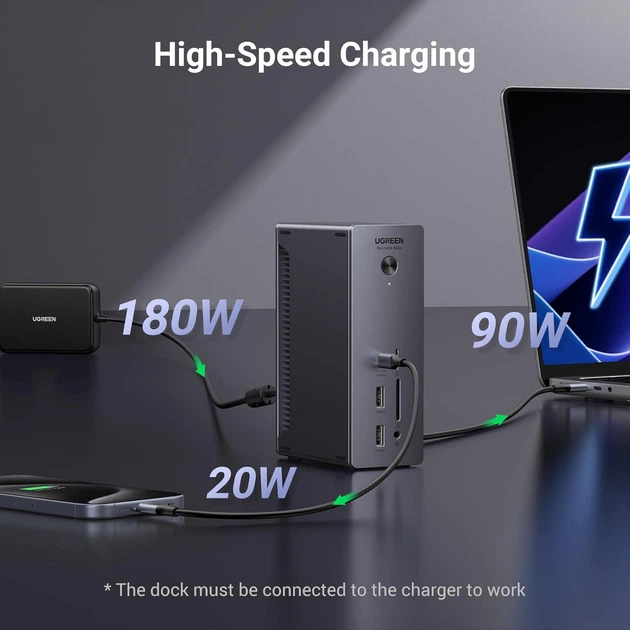 Концентратор 13 in 1 UGREEN U710 Revodok Max 213 Thunderbolt 4