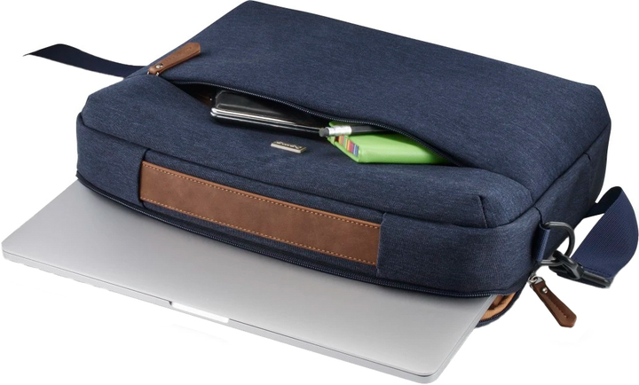 Сумка для ноутбука Hama Casual 13.3"-14.1" Dark Blue (4047443524713) - зображення 4