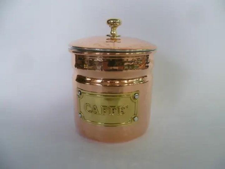 Медная емкость для хранения кофе,чая, специй, Hakart Handmade 2 - изображение 4