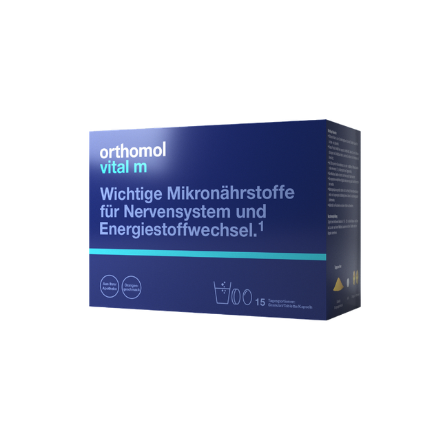 Гранулы - таблетки Orthomol Vital M Цитрус Курс на 15 дней - изображение 2