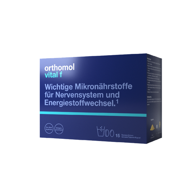 Гранули - таблетки Orthomol Vital F Цитрус Курс на 15 днів - зображення 2