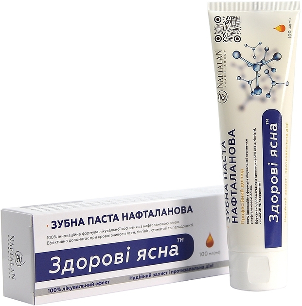 Зубна паста нафталанова "Здорові ясна" - Naftalan Pharm Group 100ml (902130-31024028) - изображение 3