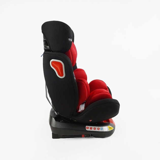 Автокресло детское универсальное Joy Isofix SafeMax SF-92103 группа 1-2-3 (9-36 кг) Красный с Черным - изображение 4