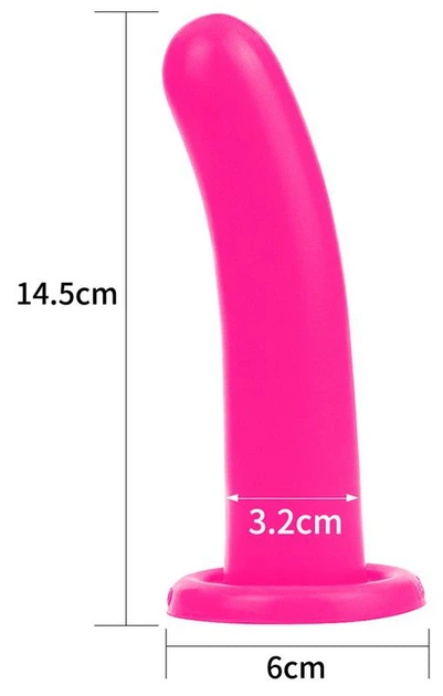 Гладкий фаллоимитатор Lovetoy Silicone Holy Dong Medium цвет розовый (20854016000000000) - изображение 3