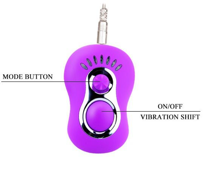 Клиторальный вибратор с хвостом для анальной стимуляции Baile Strap-on Butterfly цвет фиолетовый (00293017000000000) - изображение 4
