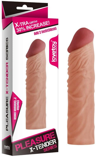 Насадка на пенис Pleasure X-Tender Series X-Tra Girth! 30% Increase! цвет телесный (18924026000000000) - изображение 13