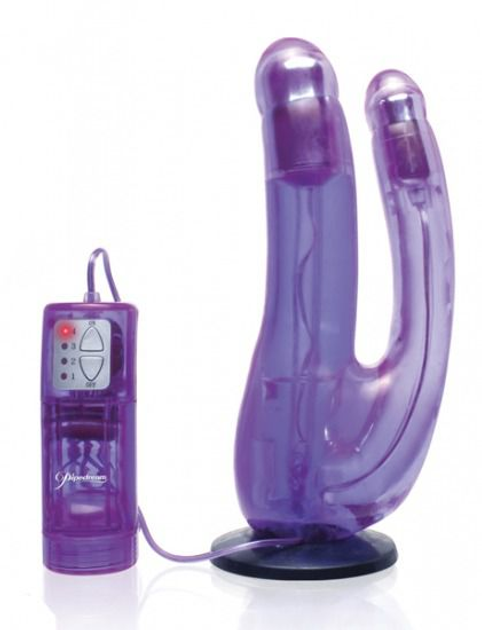 Подвійний страпон Crotchless Vib Double Penetrator (10191000000000000) - зображення 1