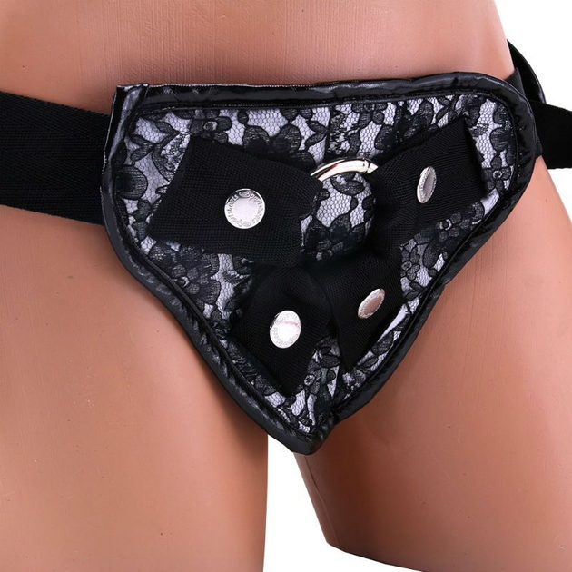 Трусы для страпона Plus Size Grey & Black Lace Corsette Strap-On (17836000000000000) - изображение 1