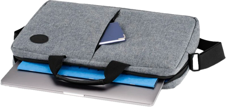 Torba na laptopa Hama Genua 15.6" Grey (4047443530127) - obraz 4