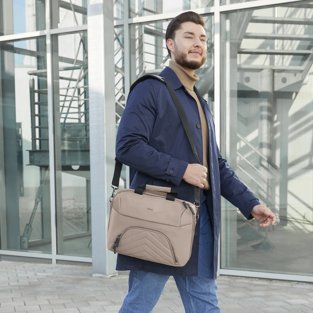 Torba na laptopa Hama Premium Lightweight 15.6"-16.2" Beige (4047443518491) - obraz 8