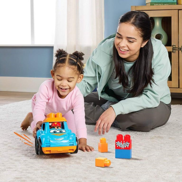 Klocki konstrukcyjne Mattel Fisher-Price Mega Bloks Ricky Race Car HKN41 6 elementów (0194735105052) - obraz 6