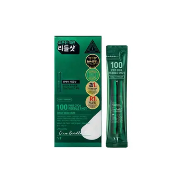 Сироватка з мікроголками VT Cosmetics Pro Cica Reedle Shot 100 для чутливої шкіри 10 шт по 2 мл - зображення 3