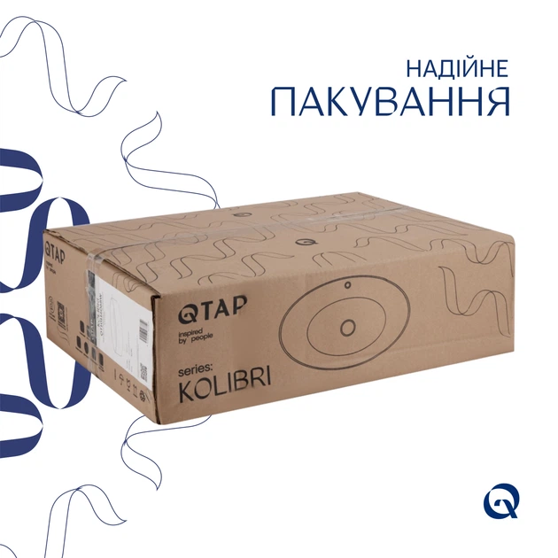 Раковина-чаша Qtap Kolibri 500x360x140 White QT10116065W - изображение 5