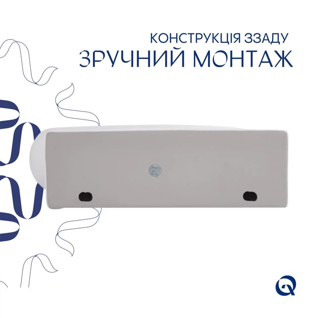 Комплект Qtap Leo: Раковина подвесная овальная левая 430x285x160 мм White + Донный клапан PU02O - изображение 5