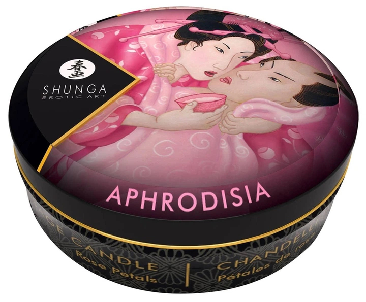 Массажная свеча Shunga Mini Massage Candle Roses с ароматом розы, 30 мл - изображение 2