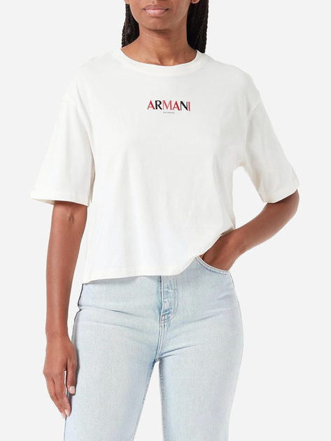 Футболка бавовняна жіноча Armani Exchange 310890999 XL Молочна від Rozetka на платформі USKIDKA Акція на Футболка бавовняна жіноча Armani Exchange 310890999 XL Молочна від Rozetka